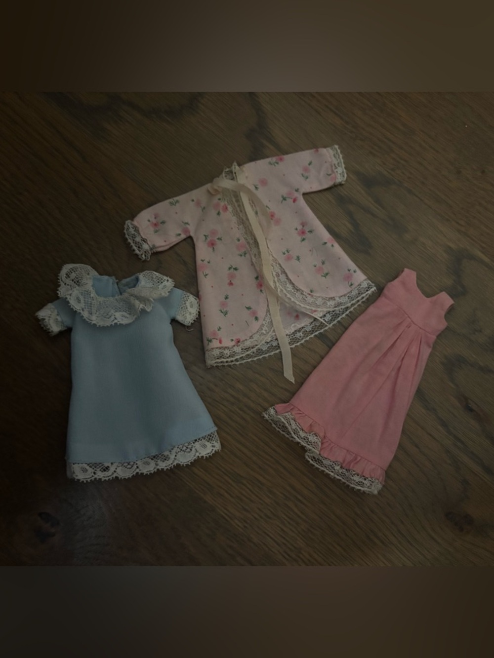 Vintage Barbie Tutti 3553 Night Sleep Tight & blue lace Chiffon dress